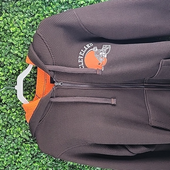 Cleveland Browns G-III Sports Field Goal Full-Zip Hooded Jacket Brown Size Small - Picture 5 of 14
